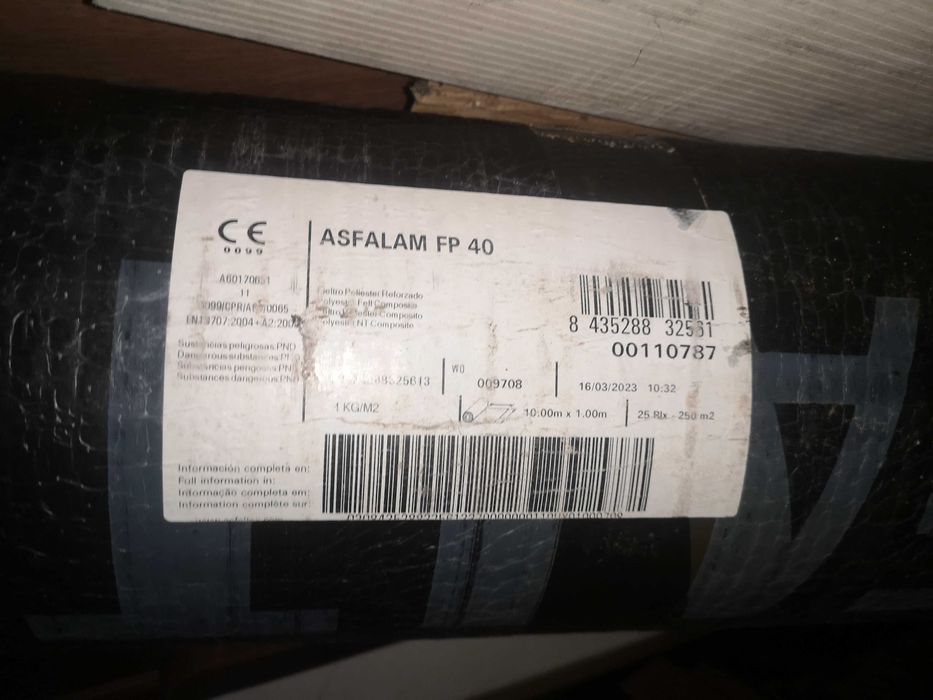 Rolo Tela Asfalto 10mx1m