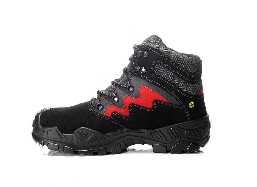 Buty robocze Elten MICK black-red Mid ESD S3S R. 48. (14)