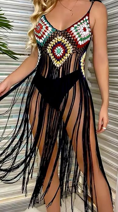 Szydelkowa sukienka w stylu Boho Chic