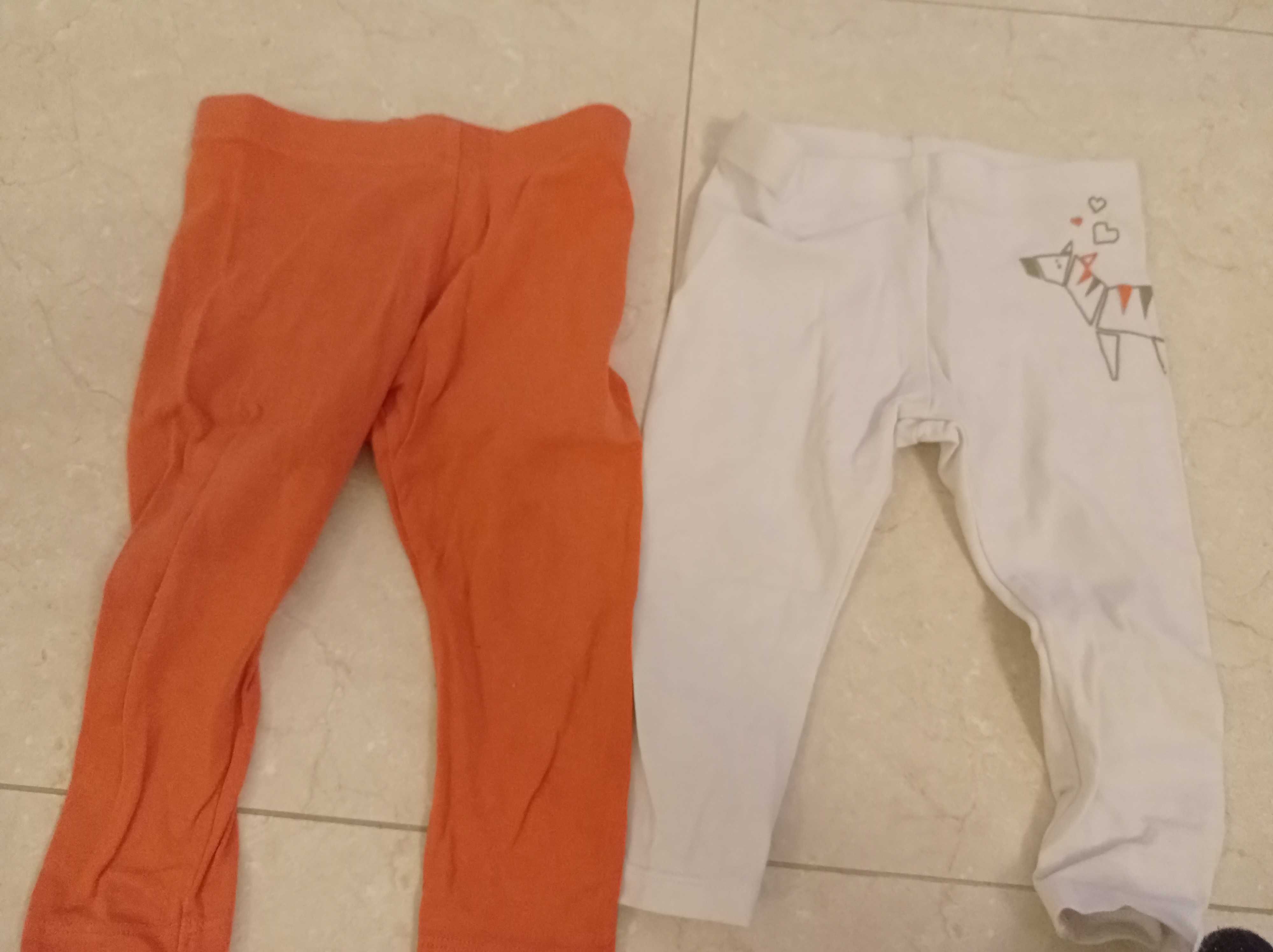Conjunto de duas leggings tamanho 6-12 meses