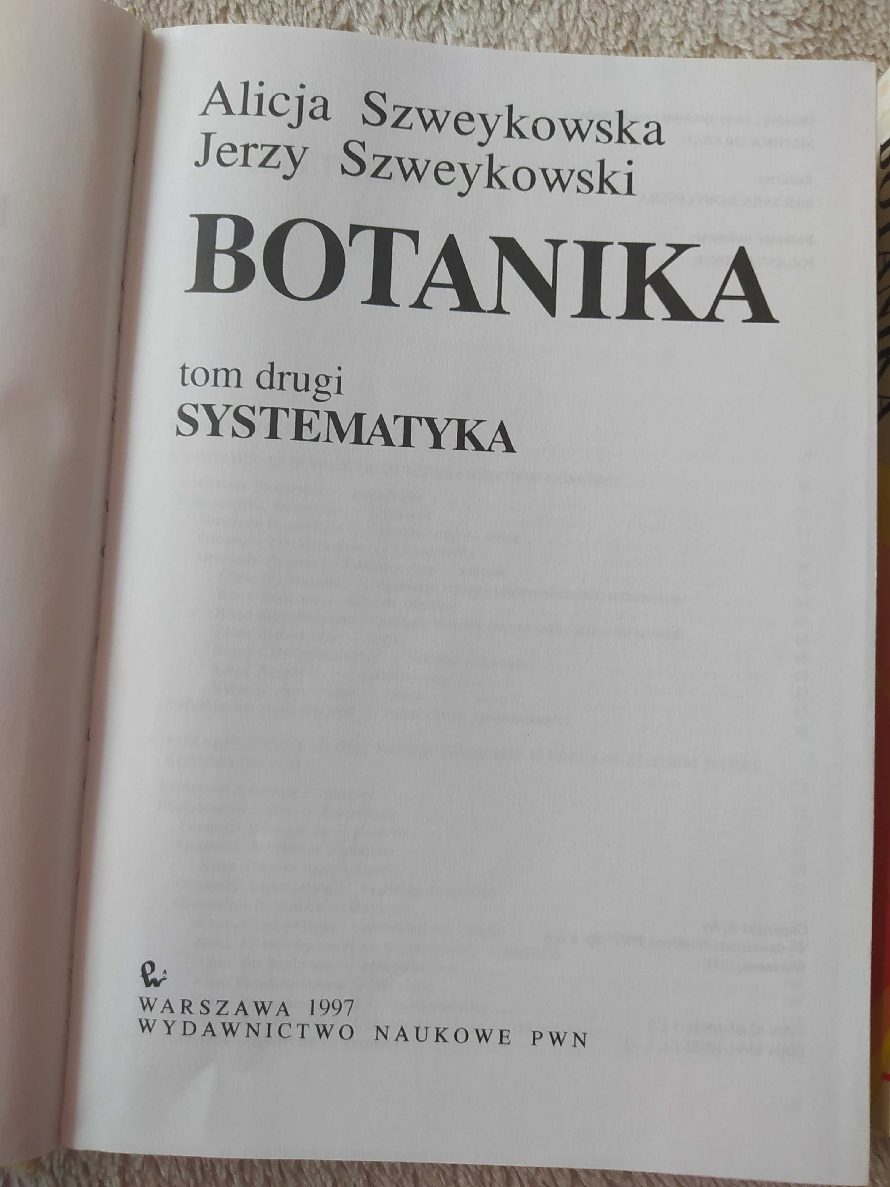 Botanika Systematyka i Morfologia, dwie części