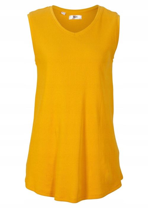 B.P.C top żółty prążkowany 44/46.