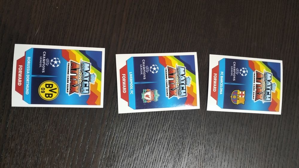 Cartões de futebol edição limitada