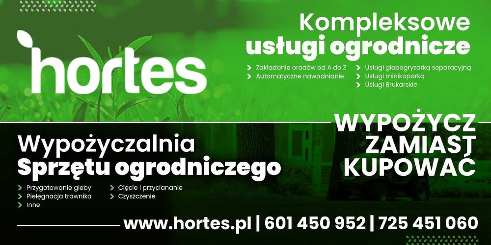 Wypożyczalnia sprzętu ogrodniczego i budowlanego