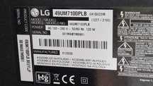 Peças TV LG 49UM7100PLB
