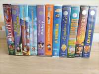 Cassetes VHS de filmes da Disney