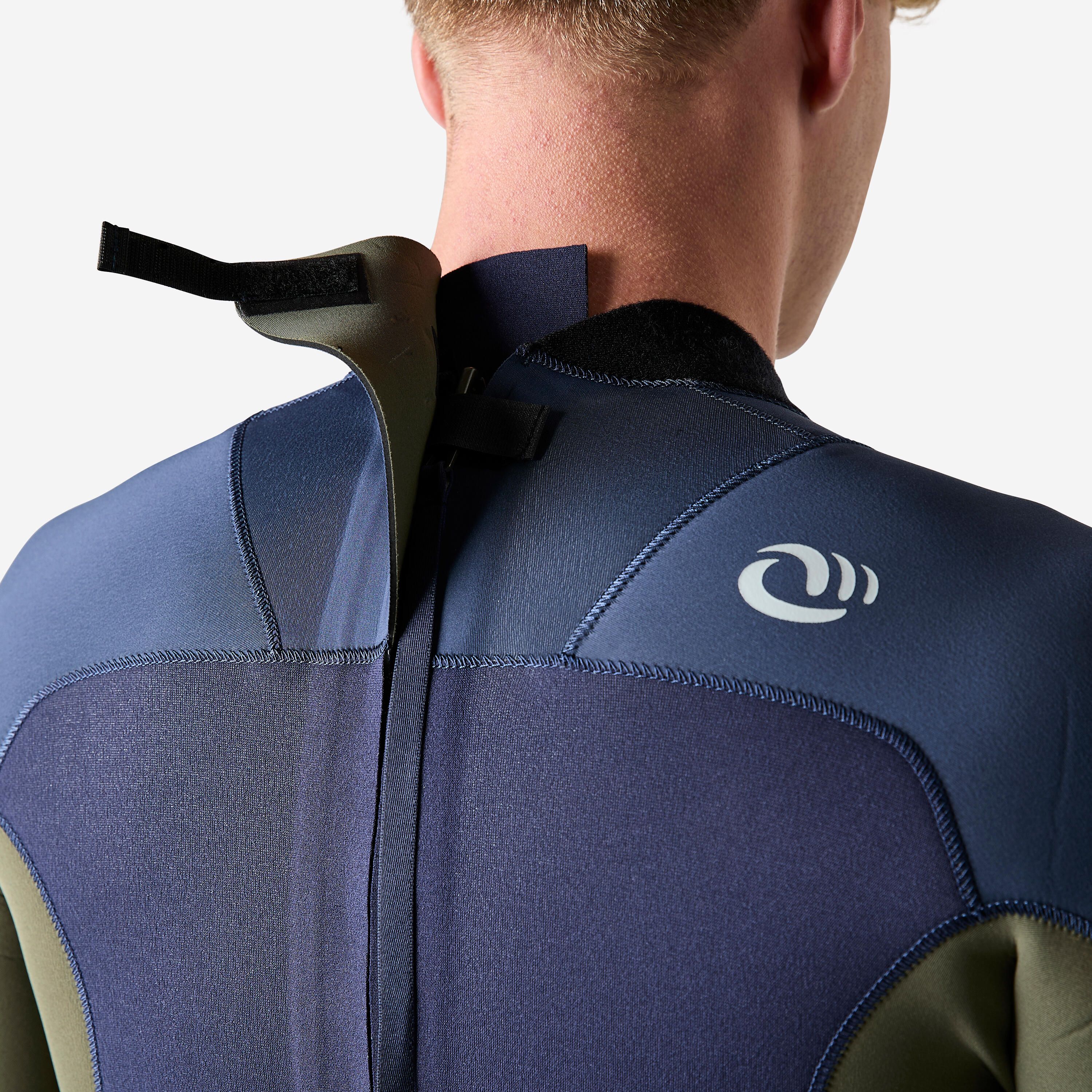 Fato de SURF Homem 500 Neopreno 3/2 mm Azul Caqui