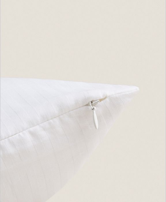 Protetor De Almofada Algodão Riscas Zara Home NOVO