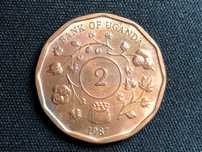 Lote Países Africanos - Moeda Shilling - UGANDA - 2 Moedas de 1987