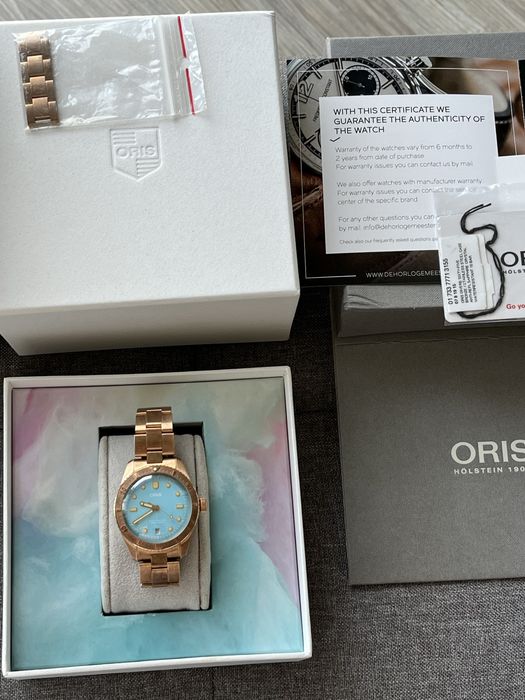 Oris Divers Cotton Candy 38mm full set