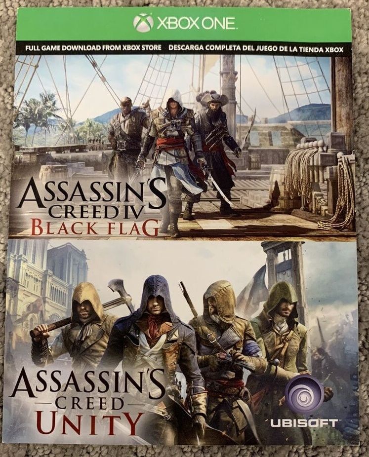Assassin's Creed Triple Pack Unity Black Flag PL klucz Xbox One Series