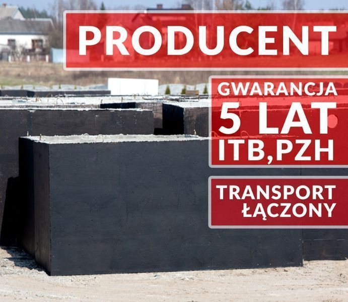 SZAMBO 10m3 SZAMBA betonowe producent 5 lat GWARANCJA, ITB ELBLĄG