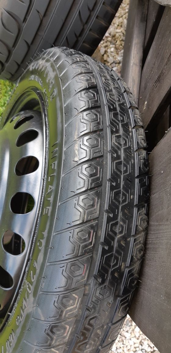 Nowe opony z felgami do audi