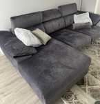 Sofa picoto chaiselong cinzento