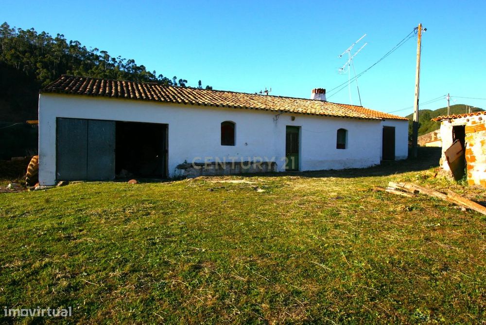 Quintinha no campo com horta  e arvores de fruta em Zebro de Baixo, Me
