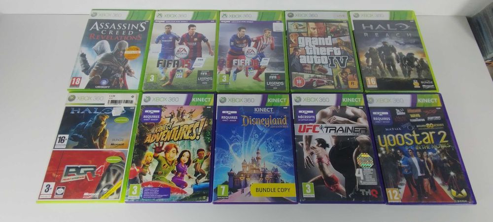 Lote 10 Jogos Xbox 360