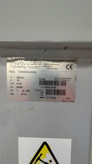 Montażownica do opon Hunter