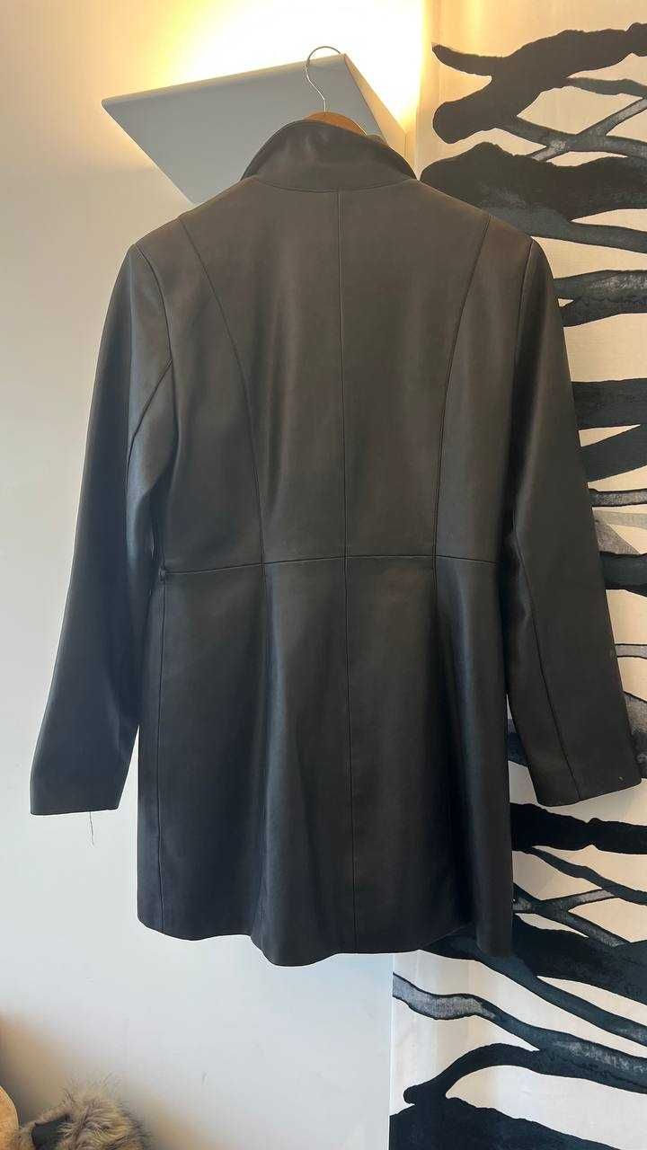 Blazer de Couro Preto