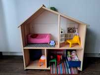 Domek dla lalek Ikea, z mebelkami