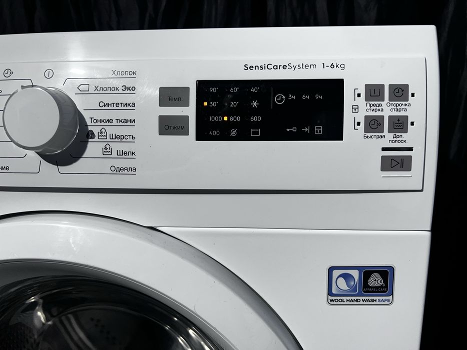 6 кг 1000 об современная стиральная машина ELECTROLUX ew6s5. Доставка