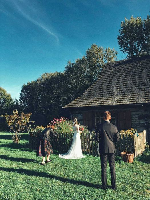 Sukienka ślubna Lilian West S ivory ślub J Alexander S/M boho 36 38