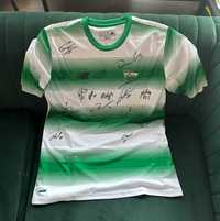 Lechia Gdańsk koszulka z autografami drużyny