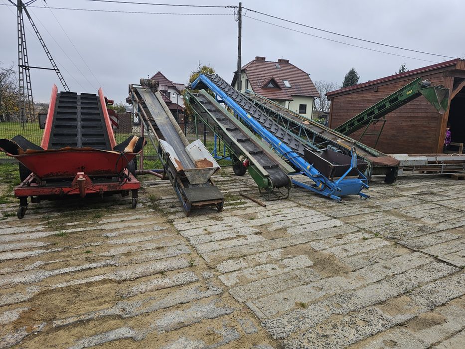 Transport 100 km gratis Taśmociąg podajnik kosz przyjęciowy