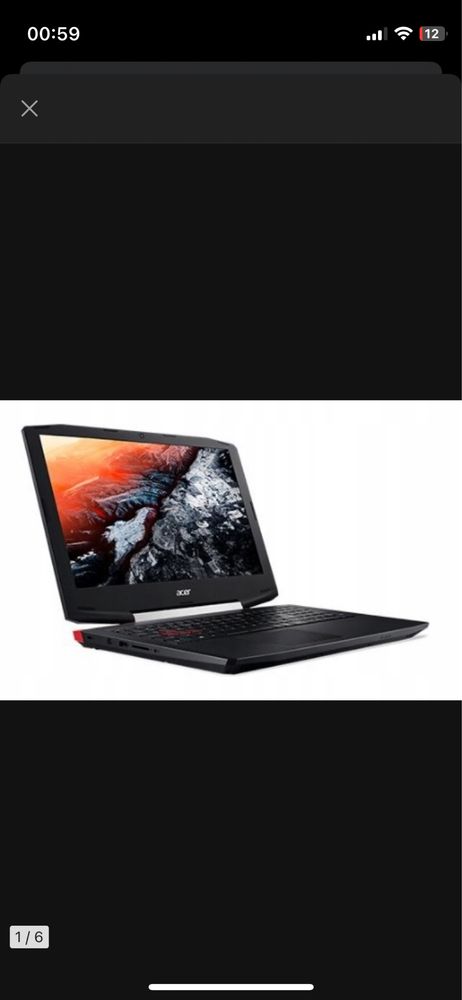 Laptop gamingowy asus aspire vx15