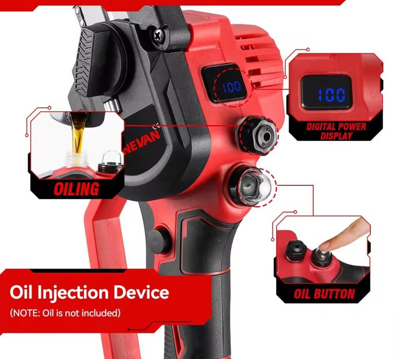 Motosserra com lubrificação