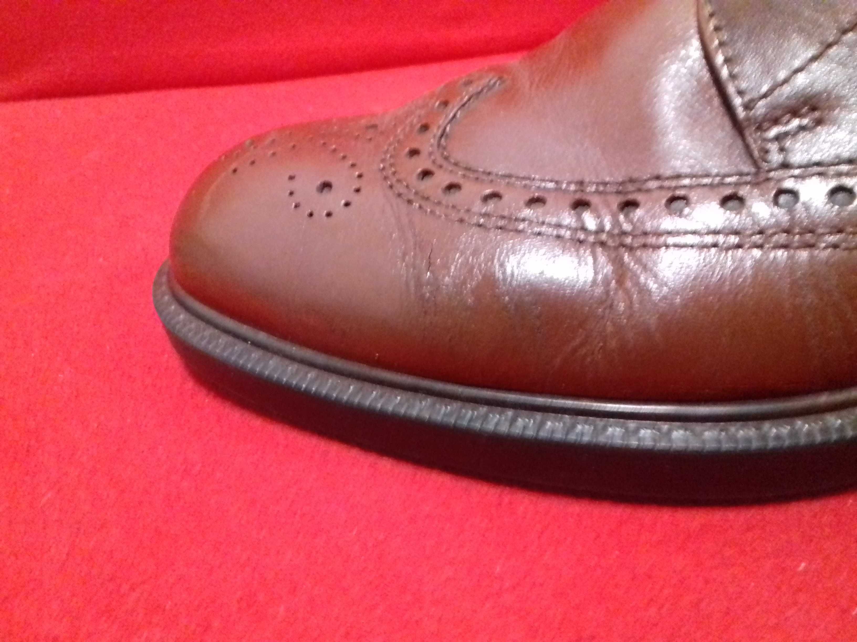 Brogues Ecco skórzane luksusowe vipowskie