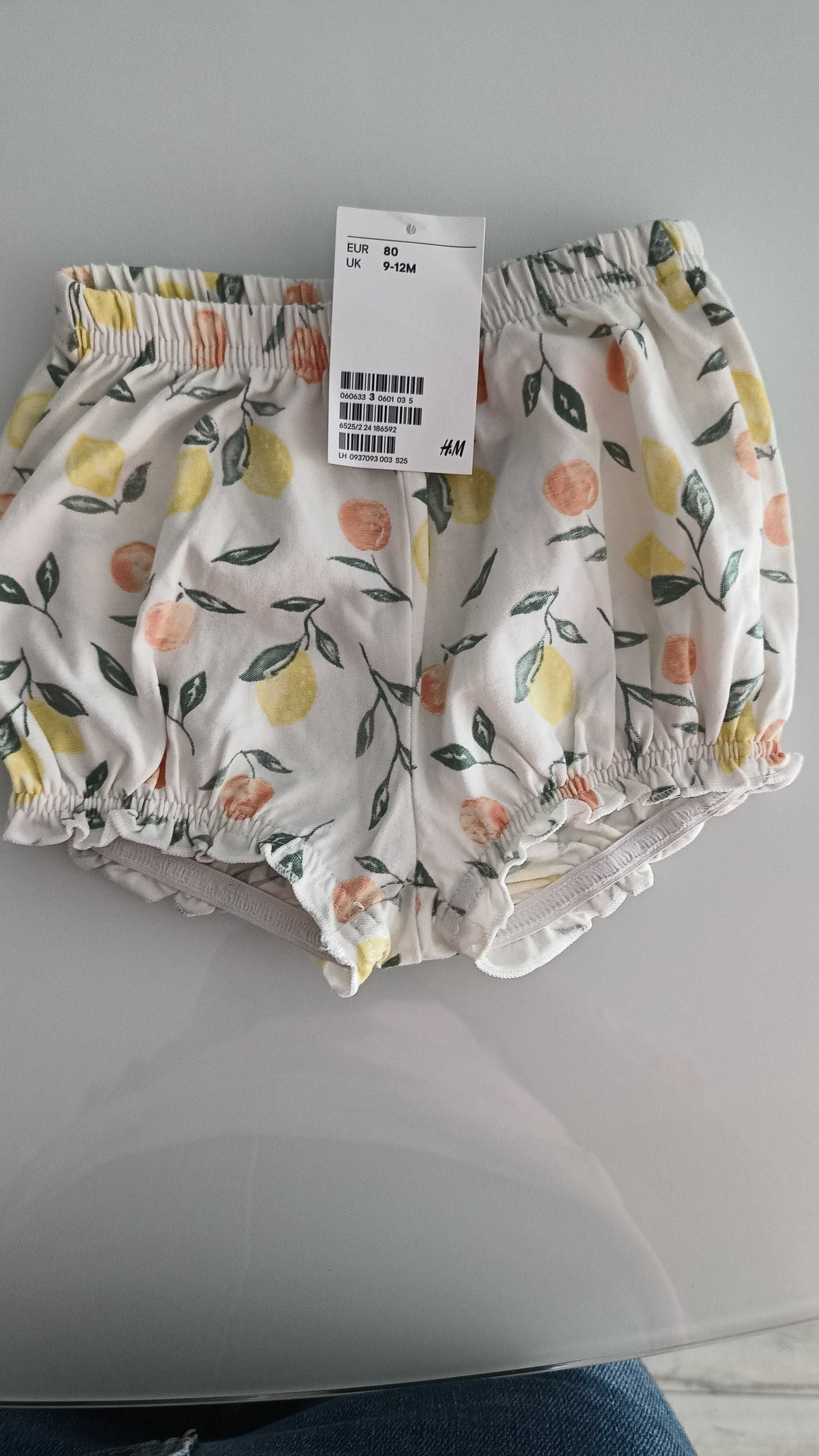 Komplety na lato H&M r 80 nowe bez metki