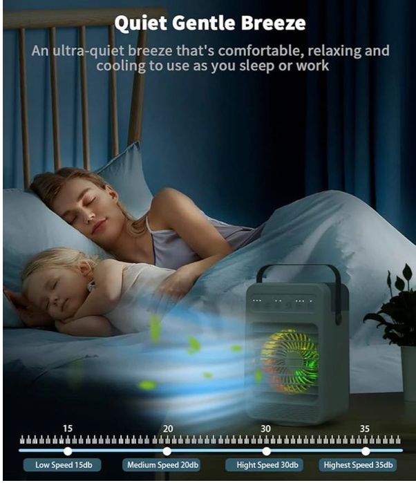 Wentylator z chłodzeniem wodnym, przenośny klimatyzator