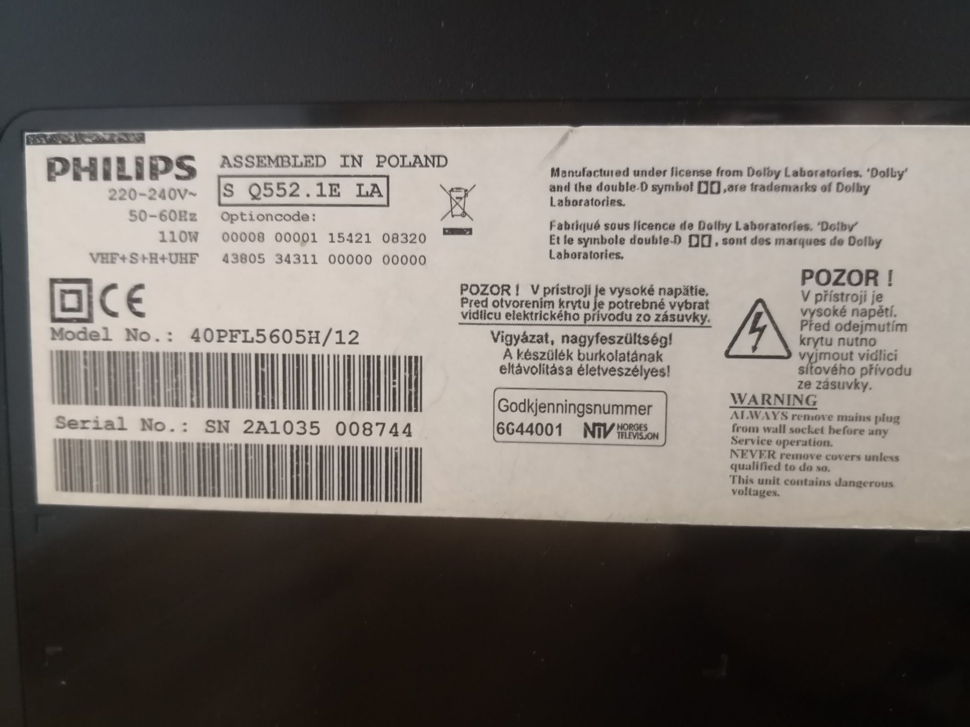 Philips 42PFL3606H/12 telewizor