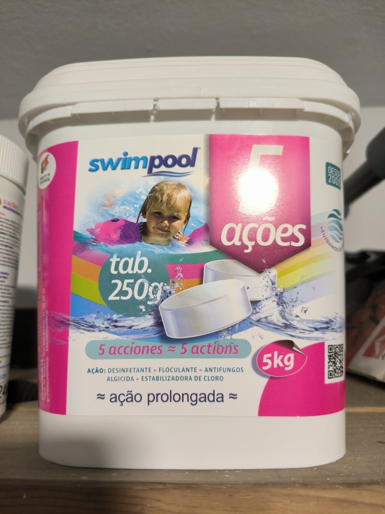 Swimpool 5 ações (5 kg/tabletes de 250g) NOVO