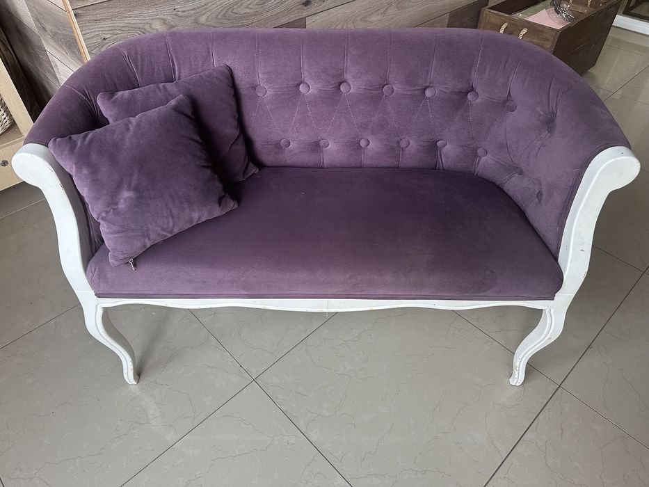 Диван крісло прованс на деревʼяних ніжках