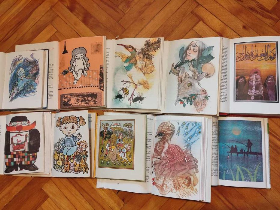 Zestaw 10 bajek PRL, ksiazki dla dzieci 1970-80 z Czechosłowacji