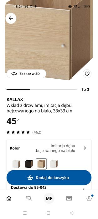 Ikea wkład z drzwiami