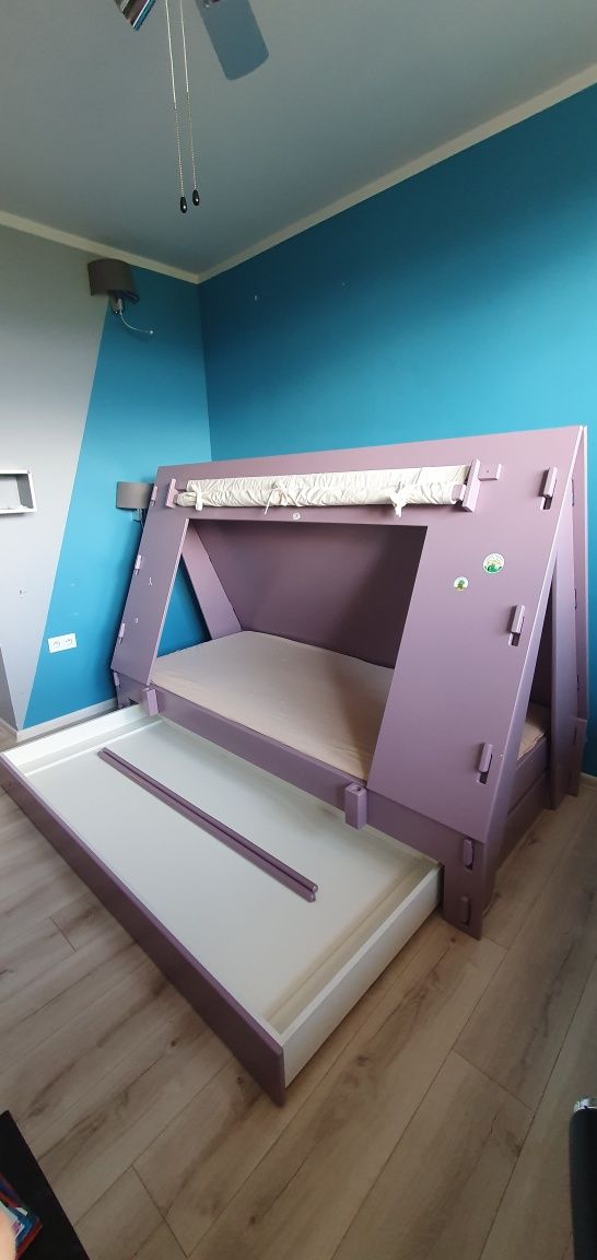 Łóżko dziecięce tipi namiot materac