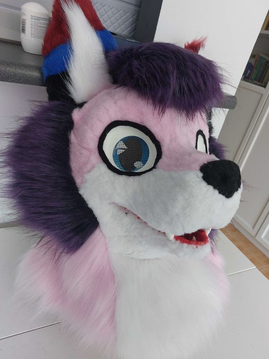 Fursuit lis różowy nowy