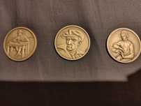Numismática: 3x Moedas Prata Almada Negreiros Edição Centenário