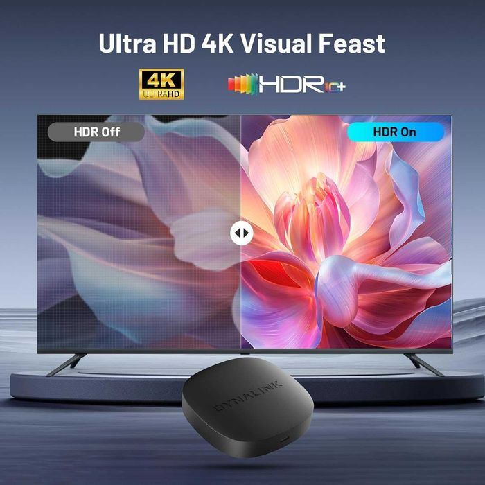 Kinhank Dynalink Google TV Box 4K UHD Smart TV Box