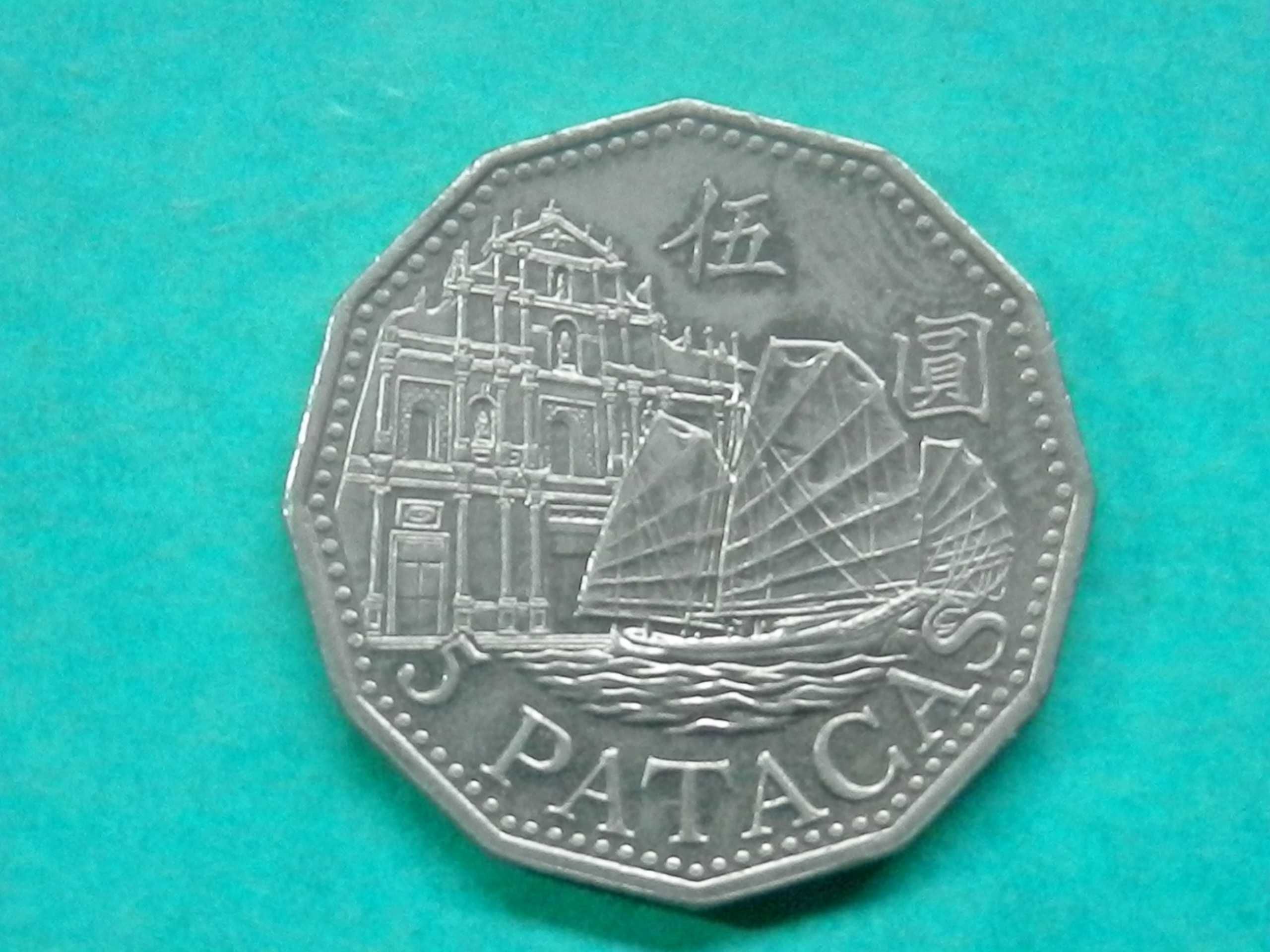 1226 - Macau: 5 patacas 1992 cuni, por 4,50