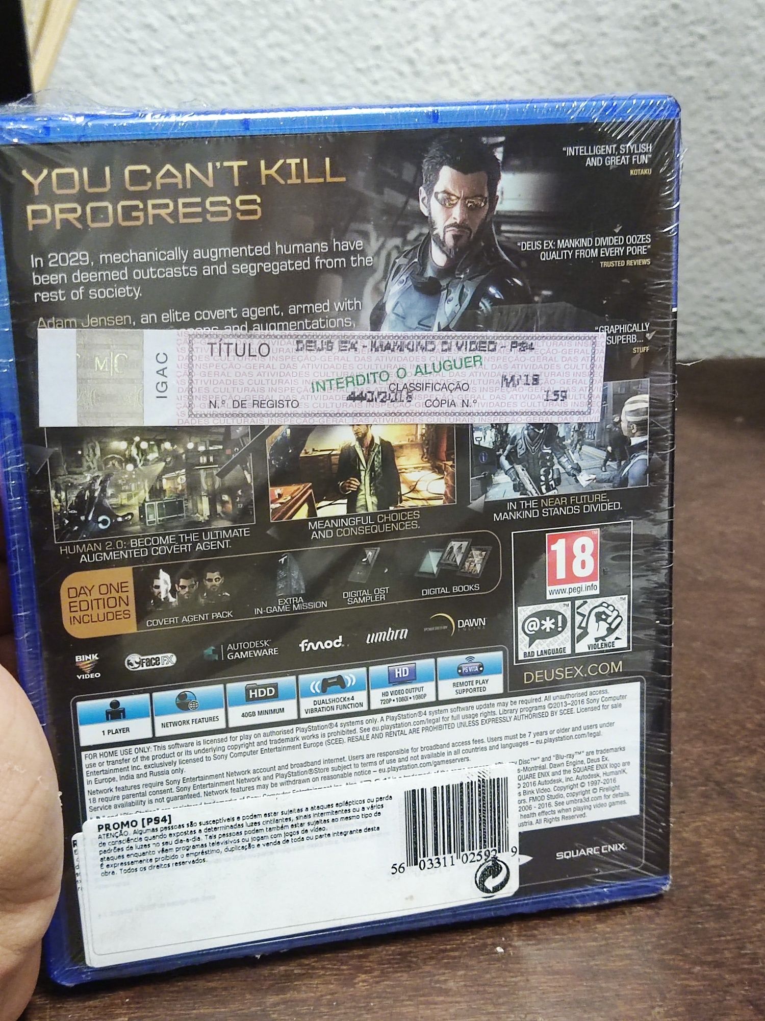 Deus ex mankind divided day one edition ps4