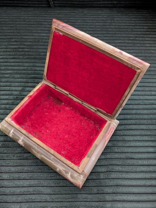 Шкатулка з оніксу, натуральний камінь