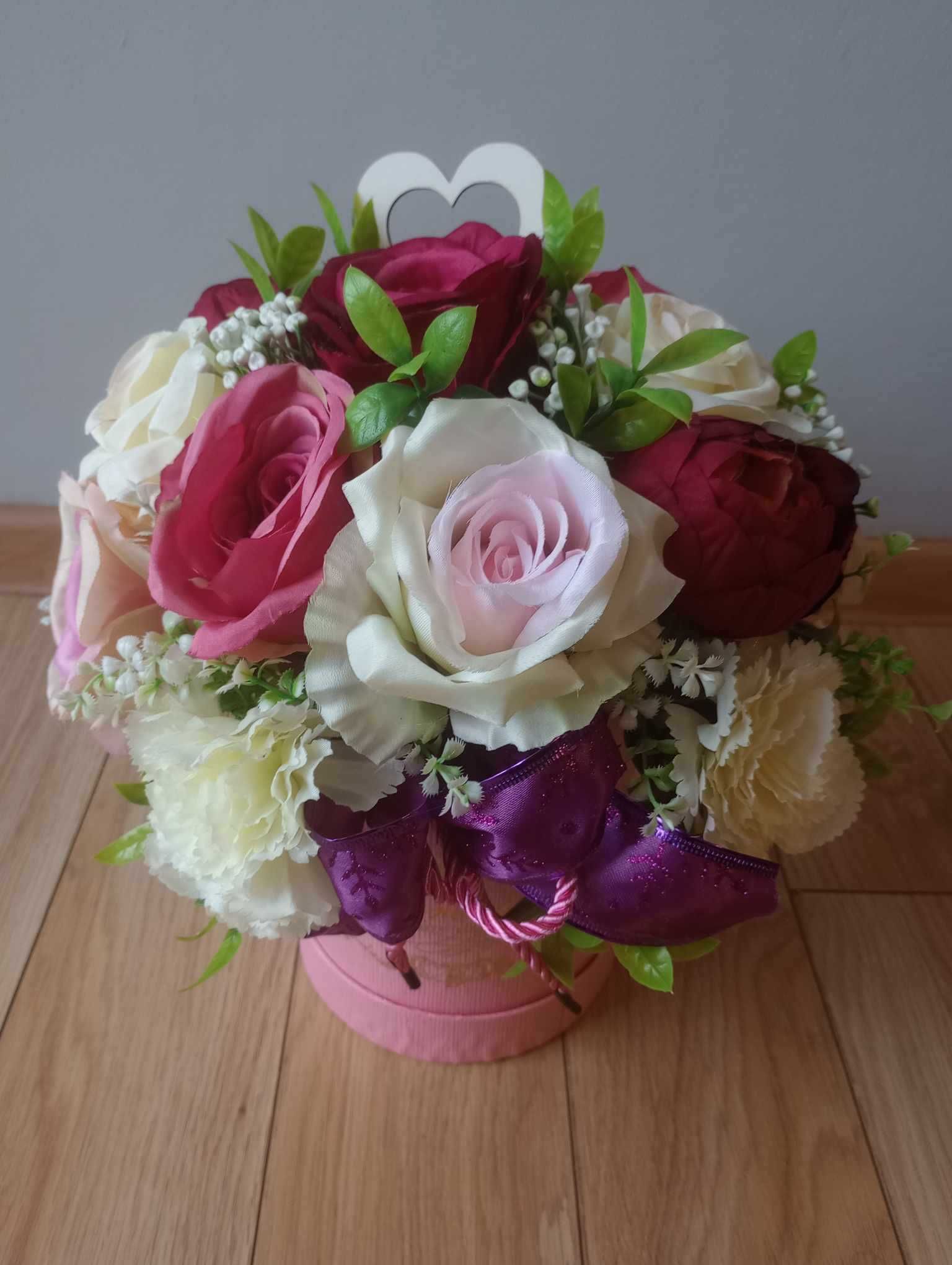 FLOWER BOX KWIATY na prezent BUKIET flowerbox z 15 kwiatów!