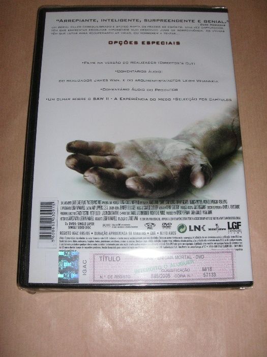 DVD SAW - Enigma Mortal (NOVO)