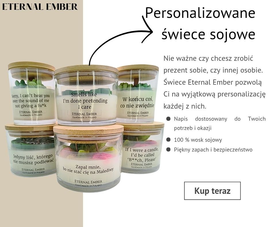 Personalizowane świece sojowe w szkle