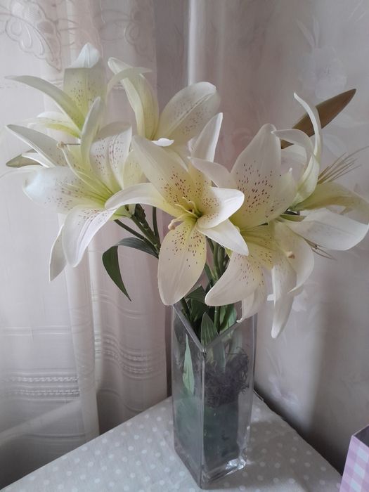 Штучні квіти, букет з вазою, Англія