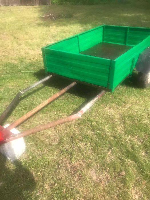 Причіп мотоблока. Причеп на трубі 50мм з сцепкою