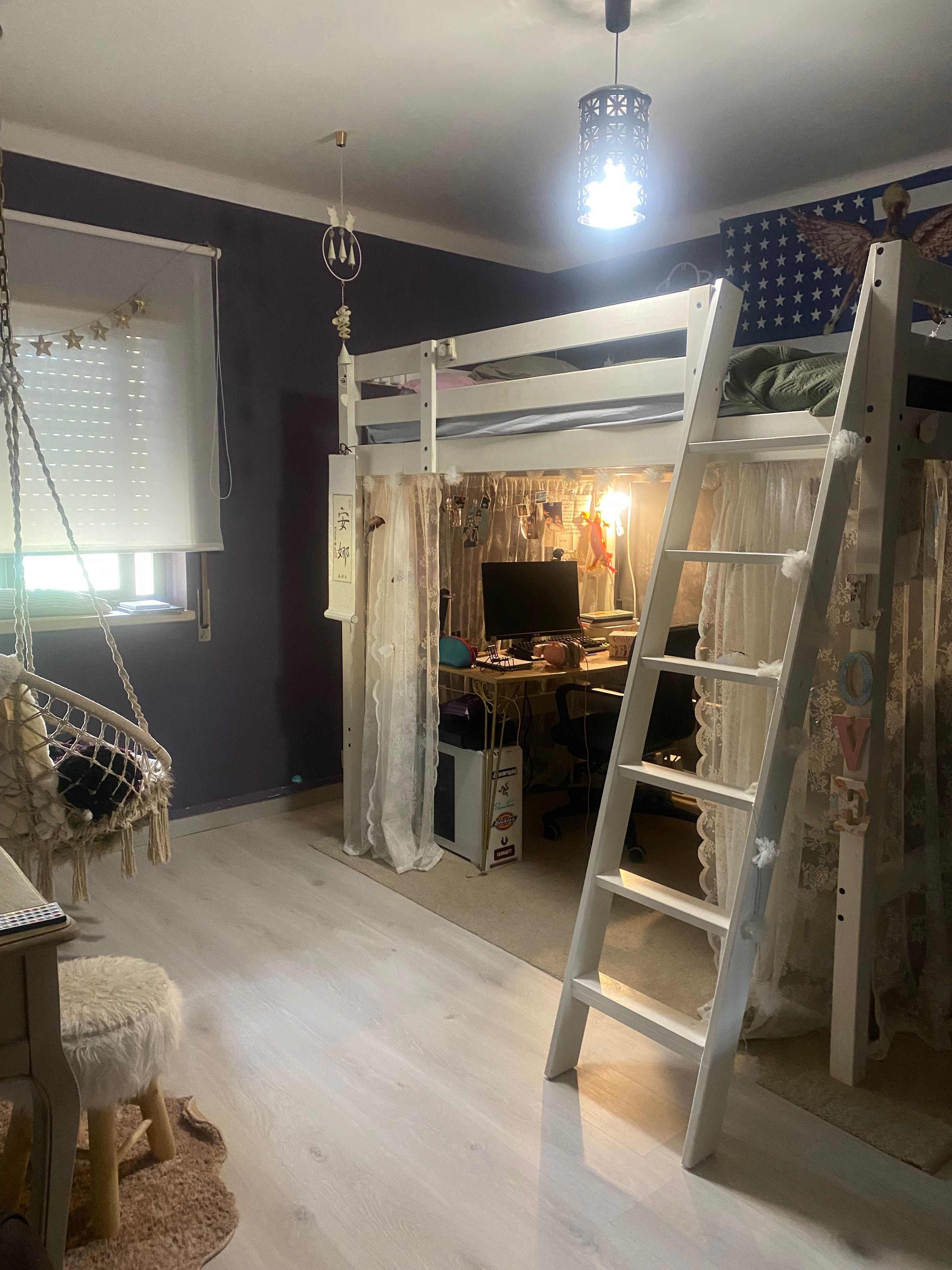 Cama alta de casal ikea